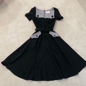 Black Retro Inspired Dress